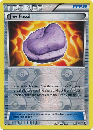 Jaw Fossil - 94/111 - Uncommon - Reverse Holo