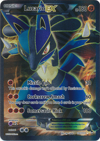 Lucario EX - 107/111 - Ultra Rare
