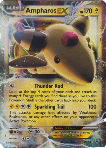 Ampharos EX - 27/98 - Ultra Rare