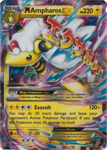 M Ampharos EX - 28/98 - Ultra Rare