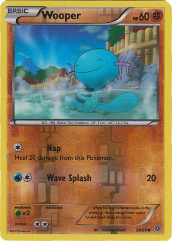Wooper - 38/98 - Common - Reverse Holo