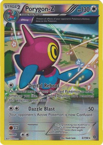 Porygon Z - 67/98 - Holo Rare - Reverse Holo