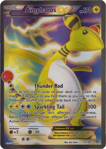 Ampharos EX - 87/98 - Ultra Rare