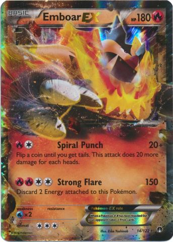Emboar EX - 14/122 - Ultra Rare