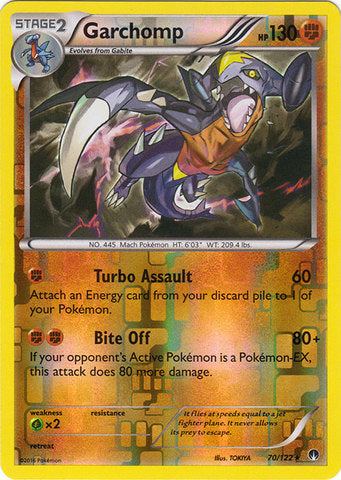 Garchomp - 70/122 - Holo Rare - Reverse Holo