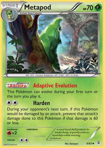 Metapod - 4/83 - Uncommon - Reverse Holofoil