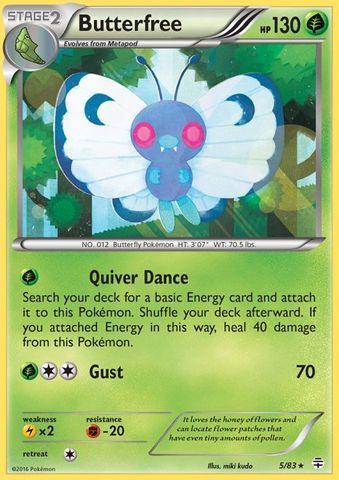 Butterfree - 5/83 - Holo Rare - Reverse Holofoil