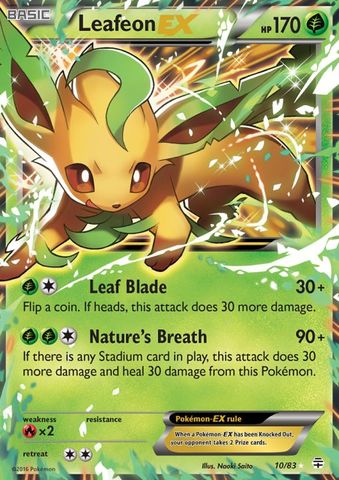 Leafeon EX - 10/83 - Ultra Rare