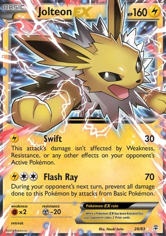 Jolteon EX - 28/83 - Ultra Rare