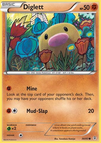Diglett - 38/83 - Common - Reverse Holofoil