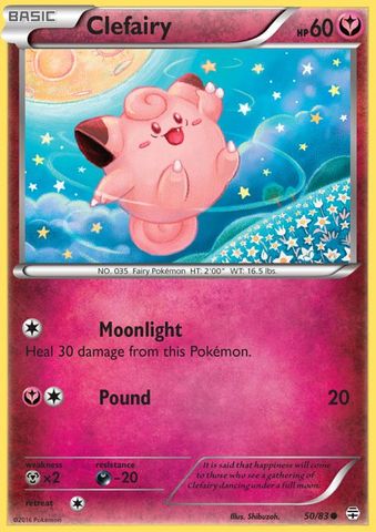 Clefairy - 50/83 - Common - Reverse Holofoil