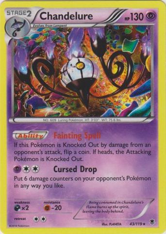 Chandelure - 43/119 - Holo Rare