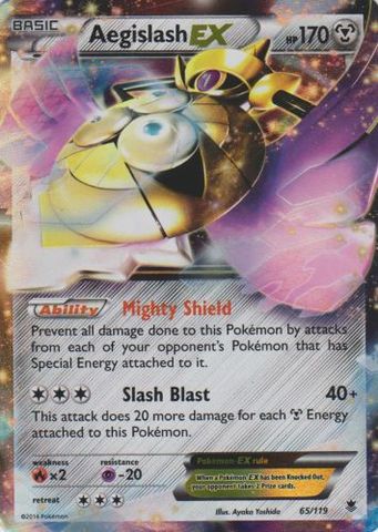 Aegislash EX - 65/119 - Ultra Rare
