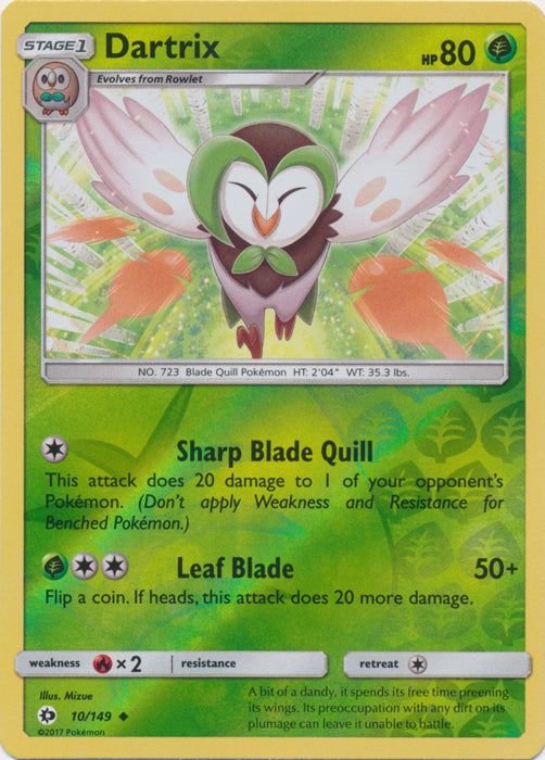 Dartrix - 10/149 - Uncommon - Reverse Holofoil