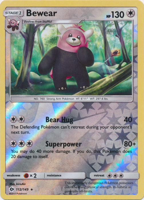 Bewear - 112/149 - Rare - Reverse Holofoil