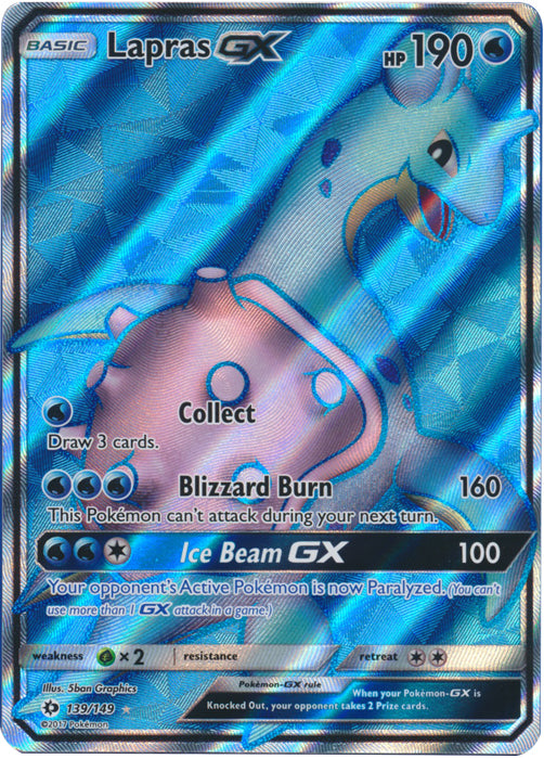 Lapras GX (Full Art) - 139/149 - Ultra Rare