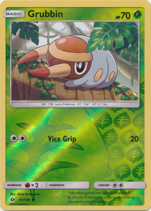 Grubbin - 13/149 - Common - Reverse Holofoil