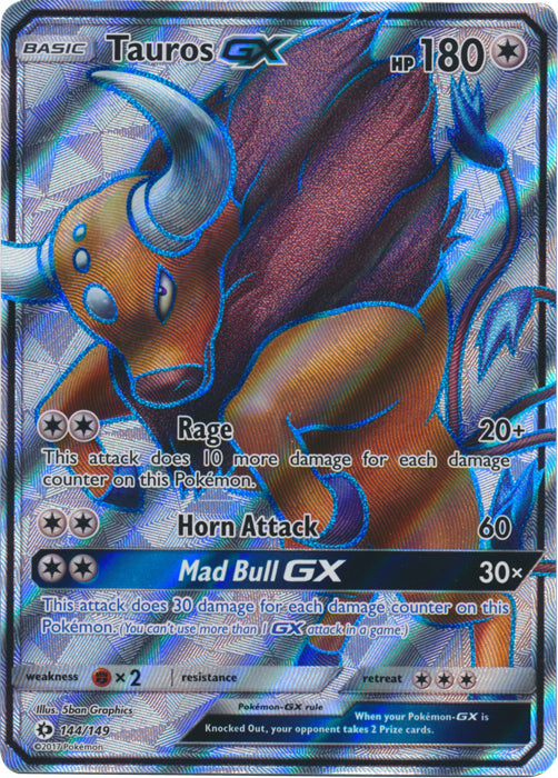 Tauros GX (Full Art) - 144/149 - Ultra Rare
