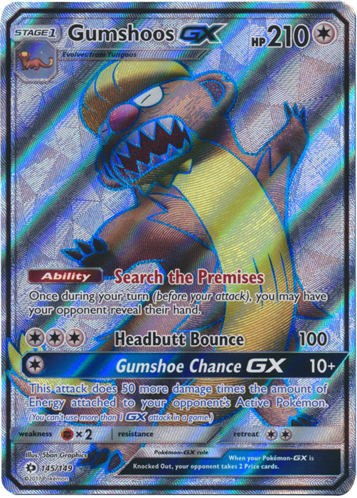 Gumshoos GX (Full Art) - 145/149 - Ultra Rare