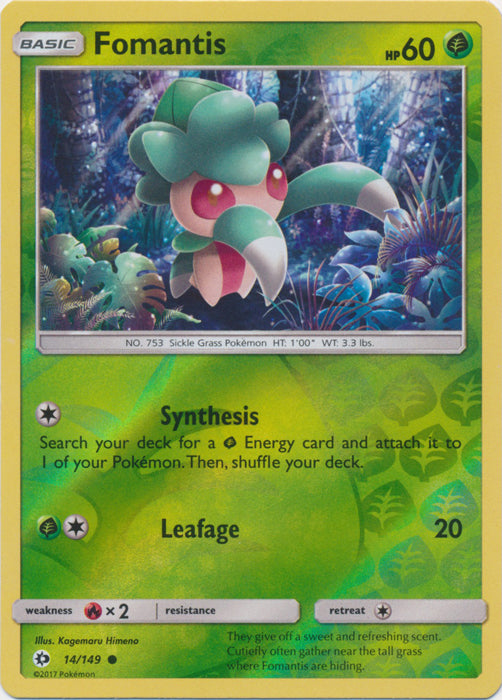 Fomantis - 14/149 - Common - Reverse Holofoil