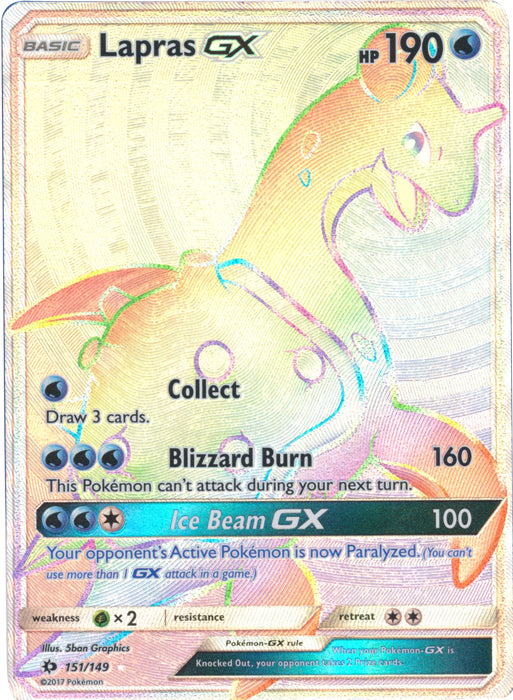 Lapras GX (Secret) - 151/149 - Secret Rare