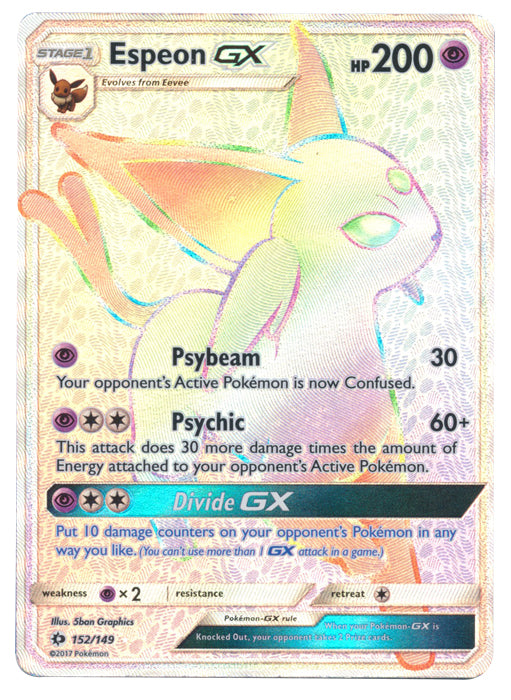 Espeon GX (Secret) - 152/149 - Secret Rare