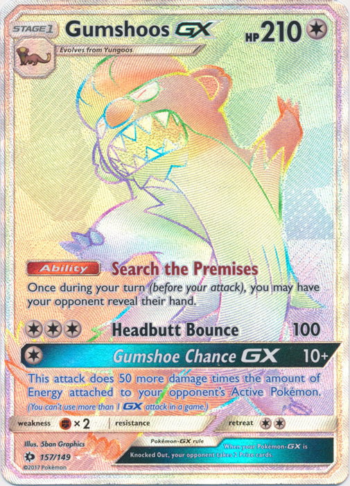 Gumshoos GX (Secret) - 157/149 - Secret Rare