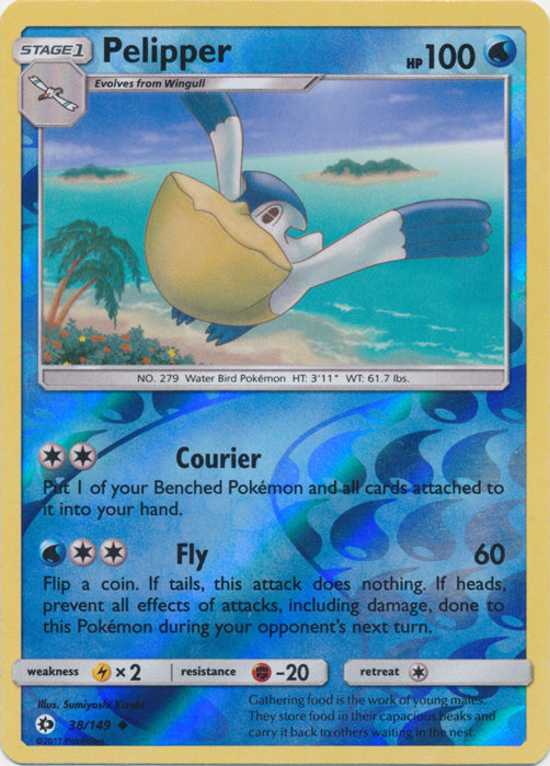 Pelipper - 38/149 - Uncommon - Reverse Holofoil