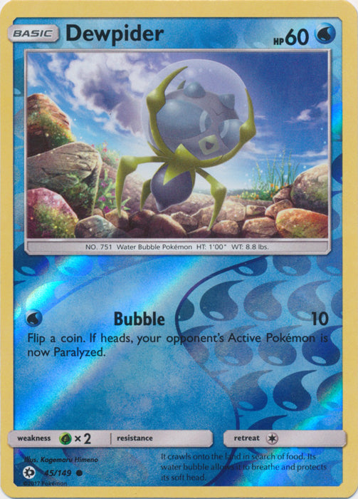 Dewpider - 45/149 - Common - Reverse Holofoil