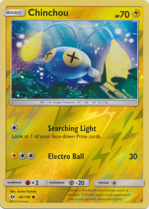 Chinchou - 49/149 - Common - Reverse Holofoil