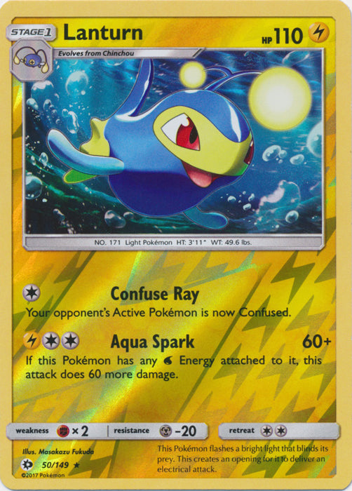 Lanturn - 50/149 - Rare - Reverse Holofoil