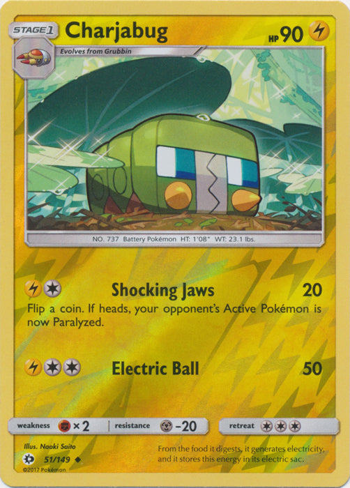 Charjabug - 51/149 - Uncommon - Reverse Holofoil