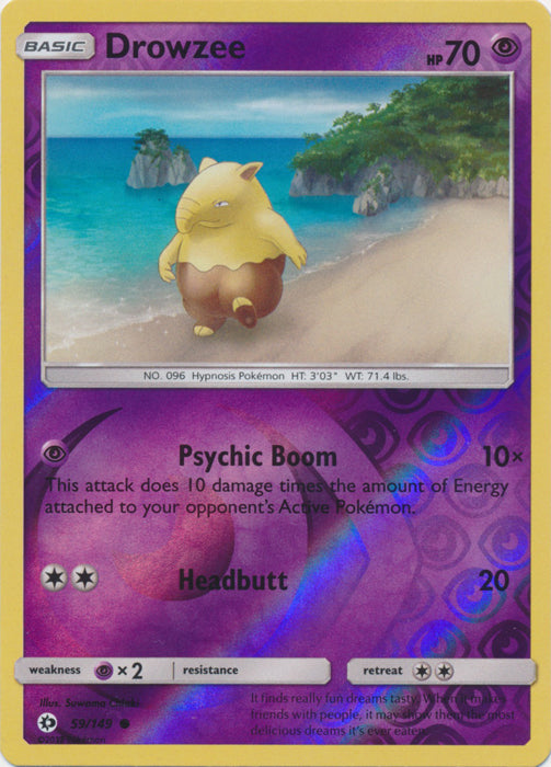 Drowzee - 59/149 - Common - Reverse Holofoil