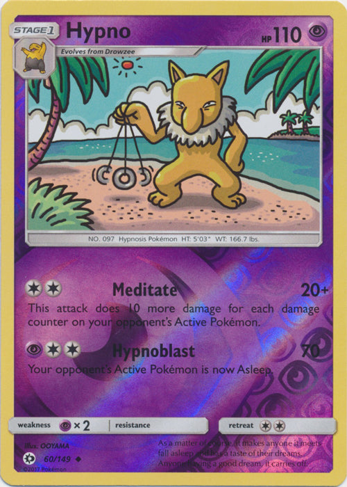 Hypno - 60/149 - Uncommon - Reverse Holofoil