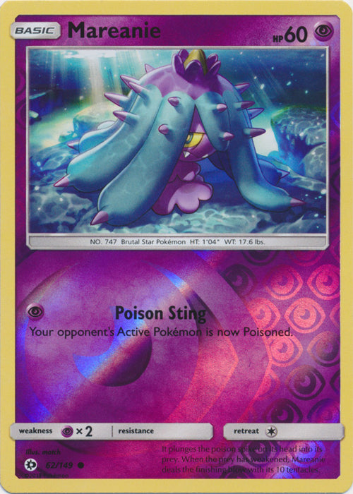 Mareanie - 62/149 - Common - Reverse Holofoil