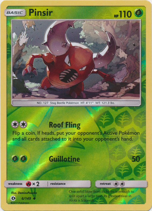 Pinsir - 6/149 - Uncommon - Reverse Holofoil
