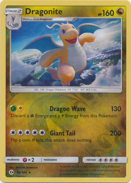 Dragonite - 96/149 - Holo Rare - Reverse Holofoil