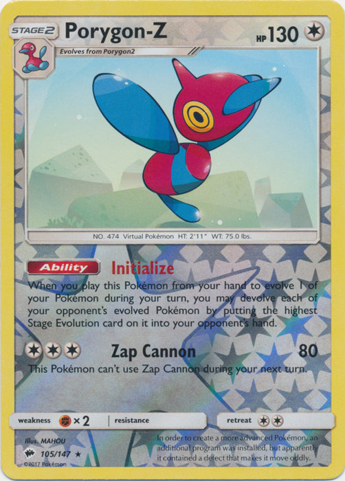 Porygon-Z - 105/147 - Reverse Holofoil Rare