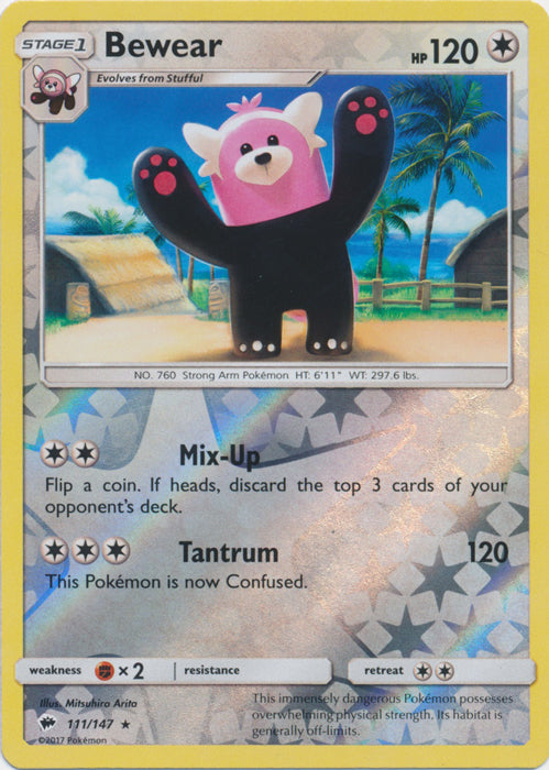 Bewear - 111/147 - Rare - Reverse Holofoil