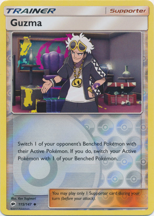Guzma - 115/147 - Uncommon - Reverse Holofoil