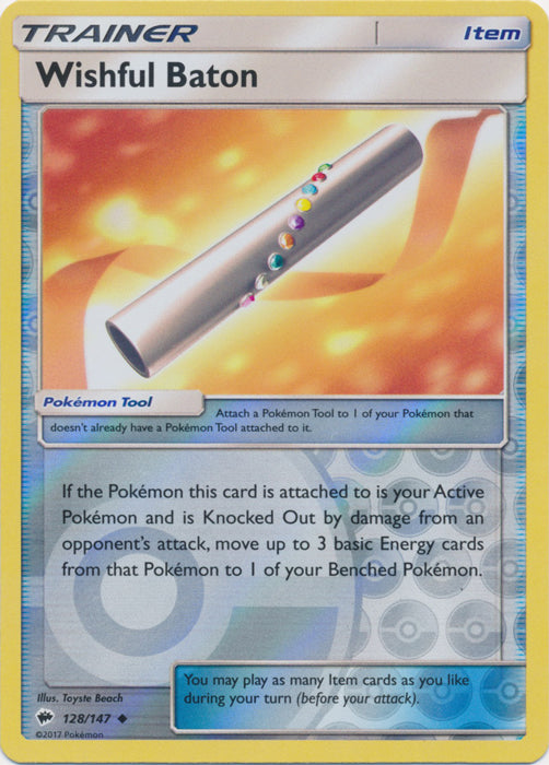 Wishful Baton - 128/147 - Uncommon - Reverse Holofoil