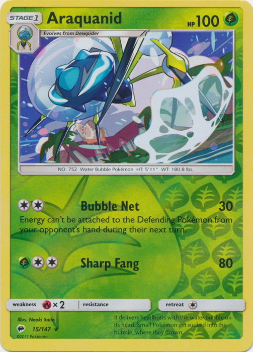 Araquanid - 15/147 - Rare - Reverse Holofoil