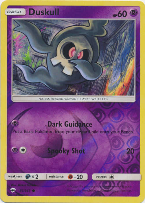 Duskull - 51/147 - Common - Reverse Holofoil