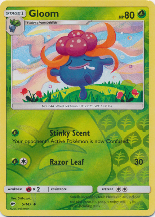 Gloom - 5/147 - Uncommon - Reverse Holofoil