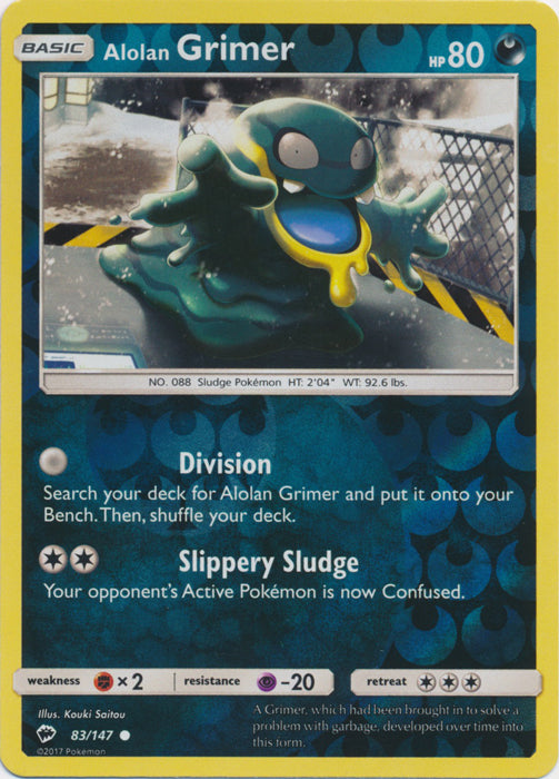 Alolan Grimer - 83/147 - Common - Reverse Holofoil
