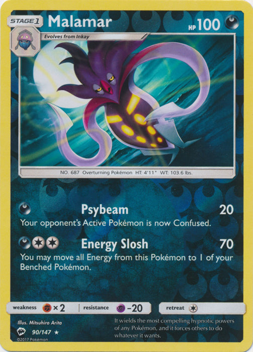Malamar - 90/147 - Rare - Reverse Holofoil