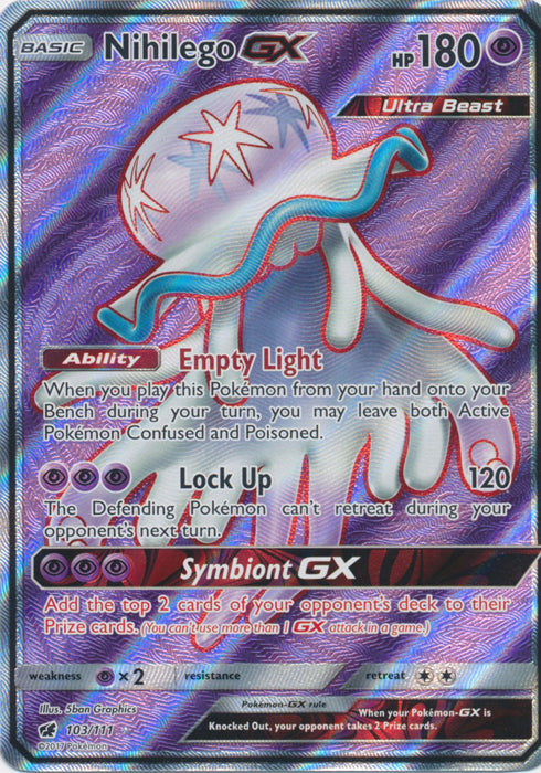 Nihilego GX (Full Art) - 103/111 - Ultra Rare