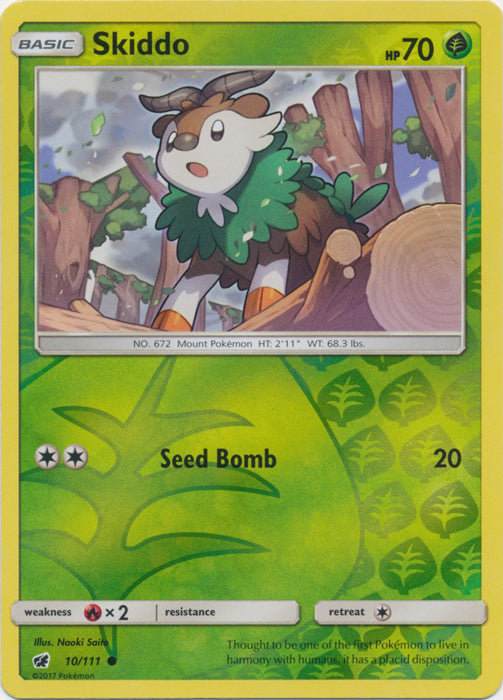 Skiddo - 10/111 - Common - Reverse Holofoil