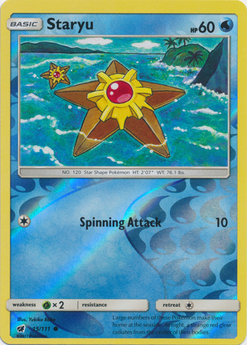 Staryu - 15/111 - Common - Reverse Holofoil