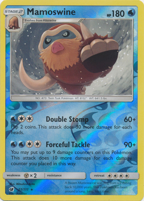 Mamoswine - 21/111 - Rare - Reverse Holofoil